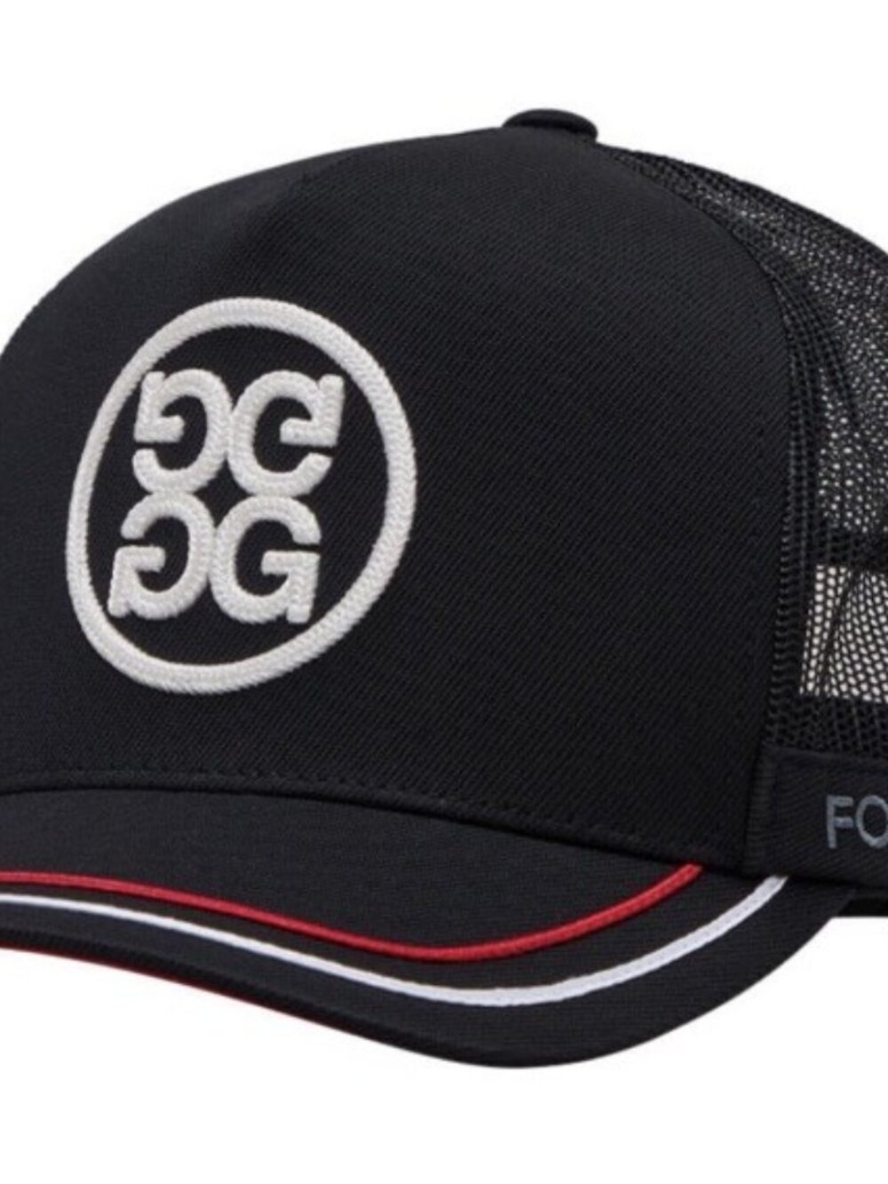 G/FORE Fore Play Trucker Hat Onyx Black Circle Gs Logo Golf Snapback